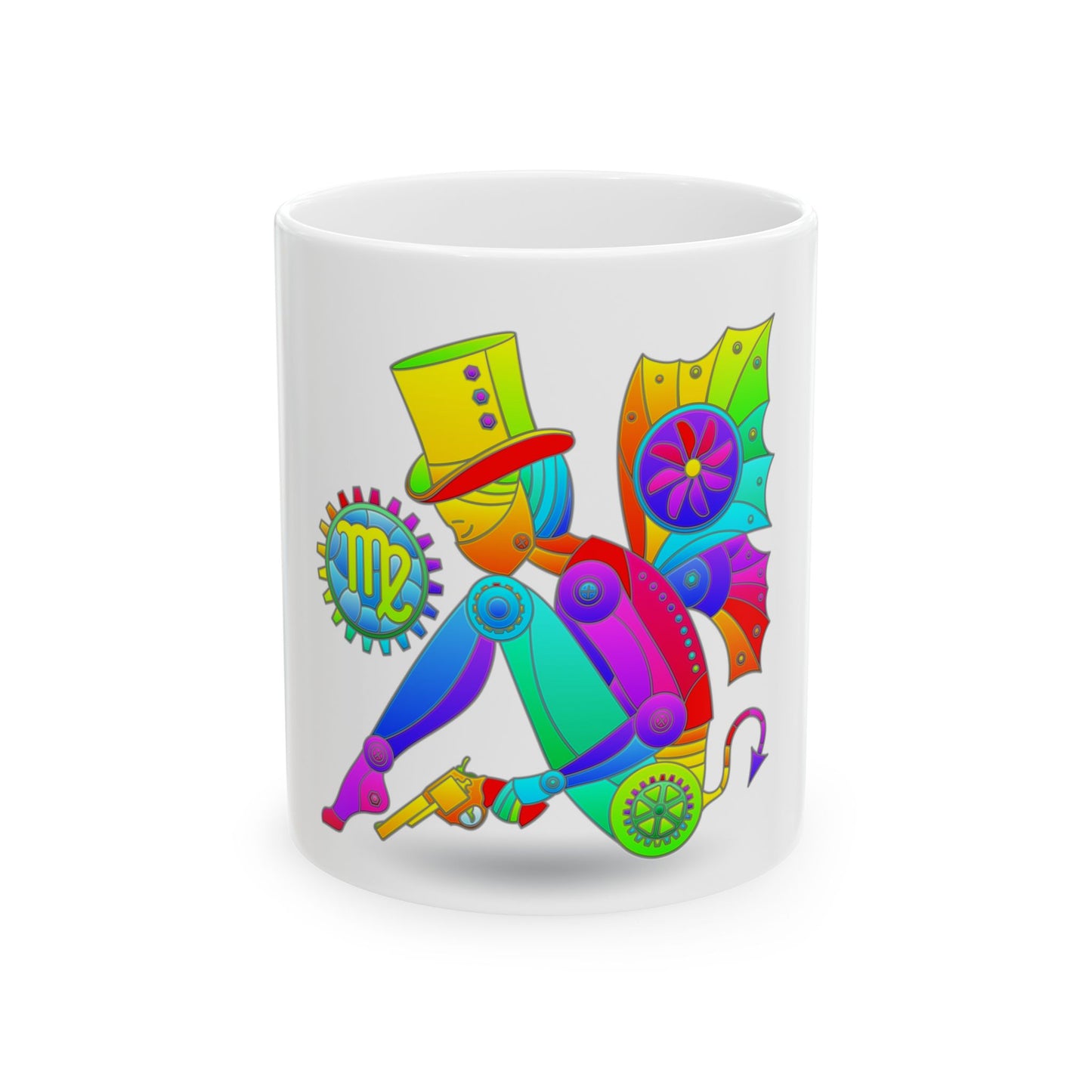 Virgo Rainbow Steampunk, Ceramic Mug (11oz, 15oz)