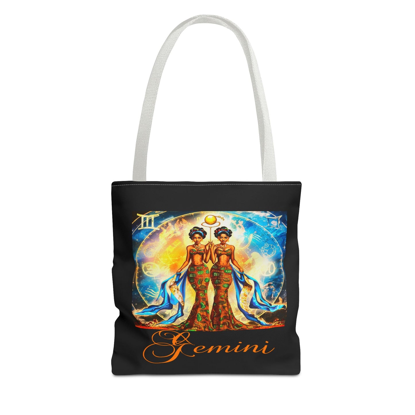 Gemini III Black Tote Bag, 3 Sizes