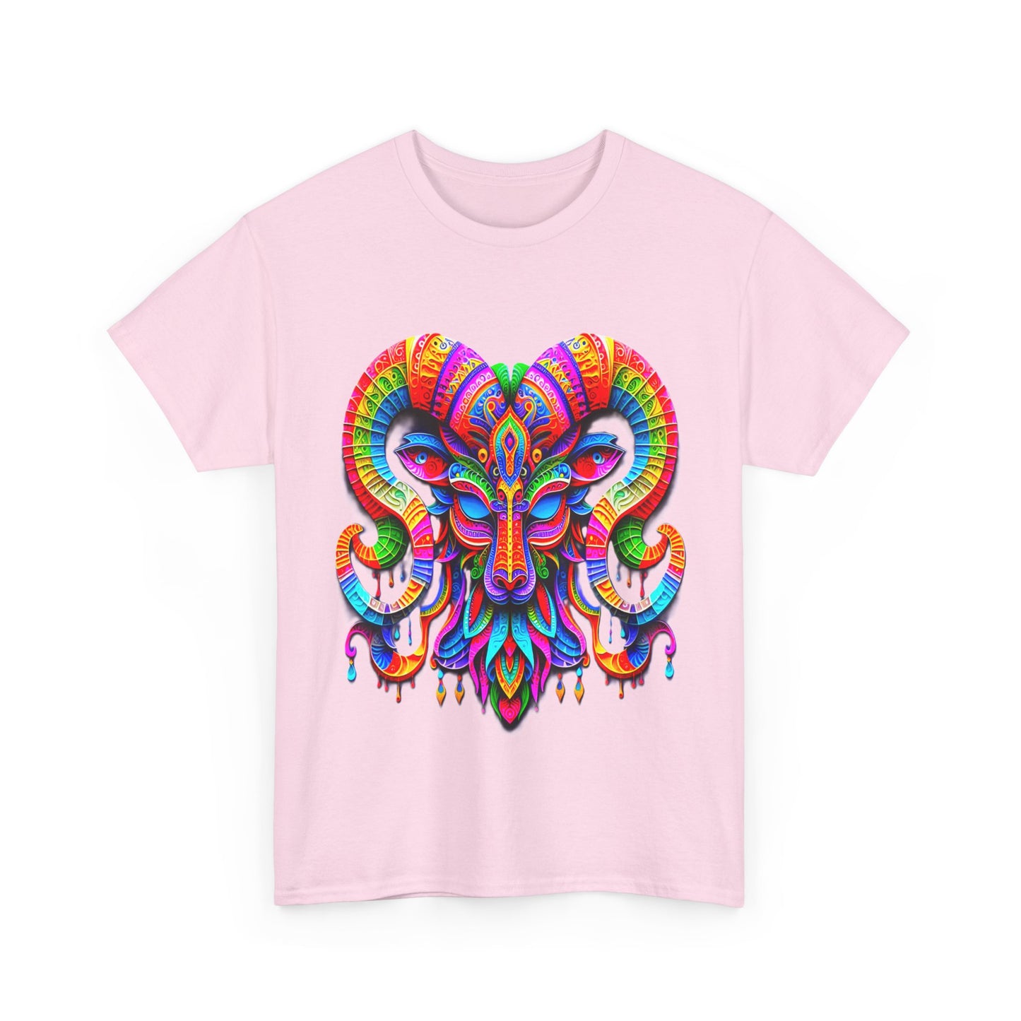 Capricorn Mask, Unisex Heavy Cotton Tee