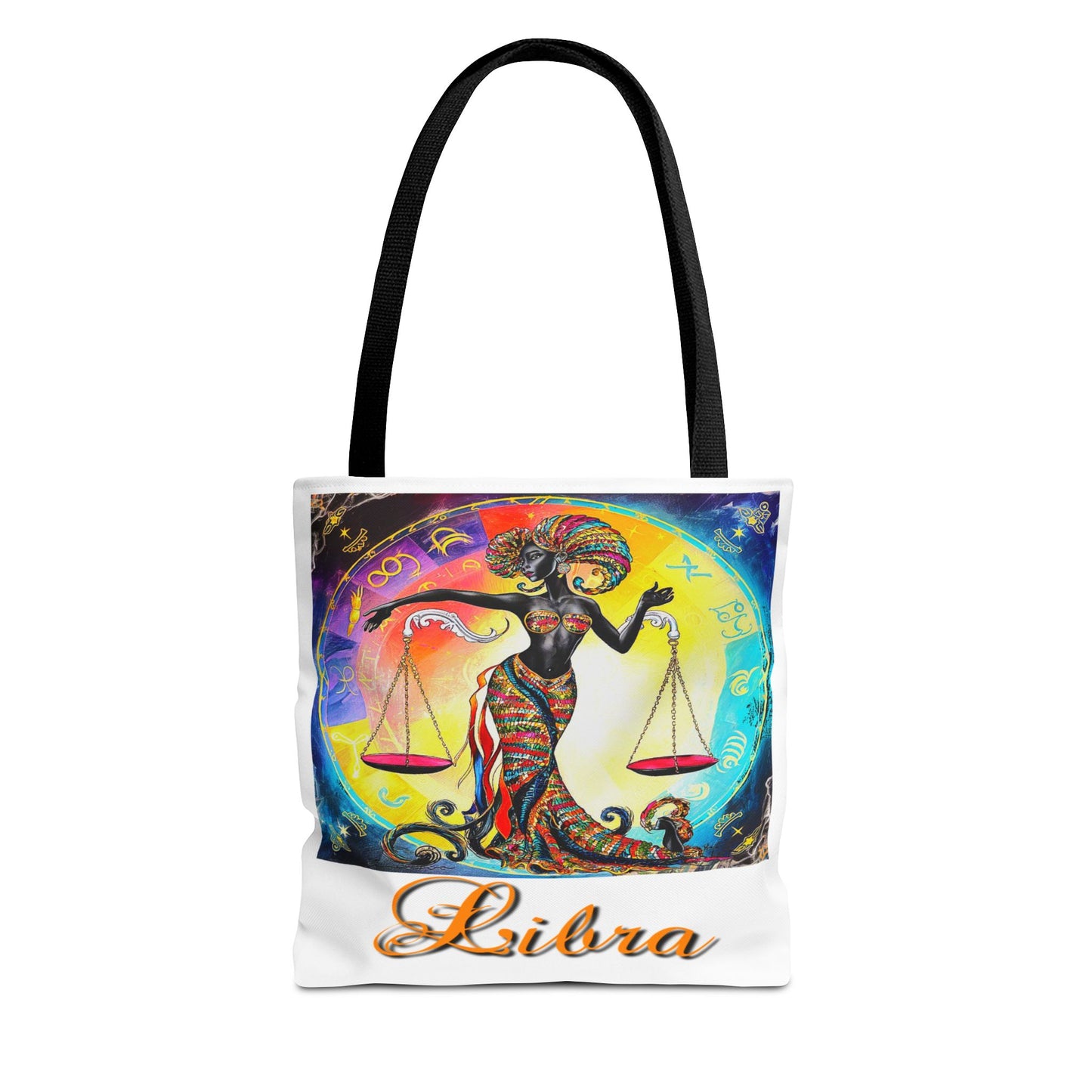 Libra White Tote Bag, 3 Sizes