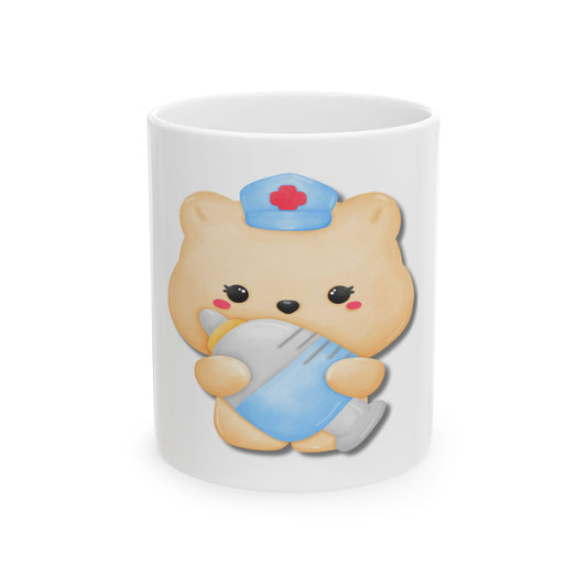 Nurse Bear, Ceramic Mug, (11oz, 15oz)