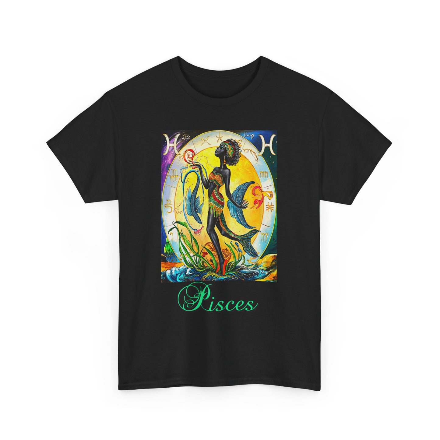 Pisces, Unisex Heavy Cotton Tee