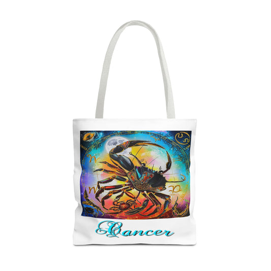 Cancer White Tote Bag, 3 Sizes