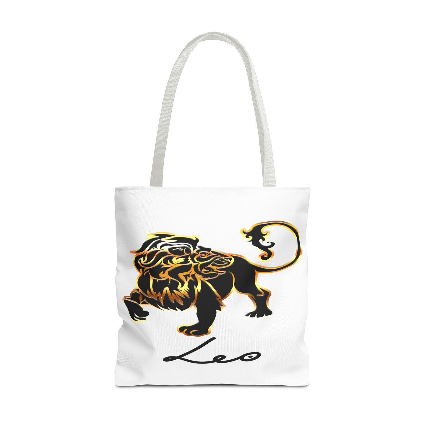 Leo Lion White Tote Bag, 3 Sizes