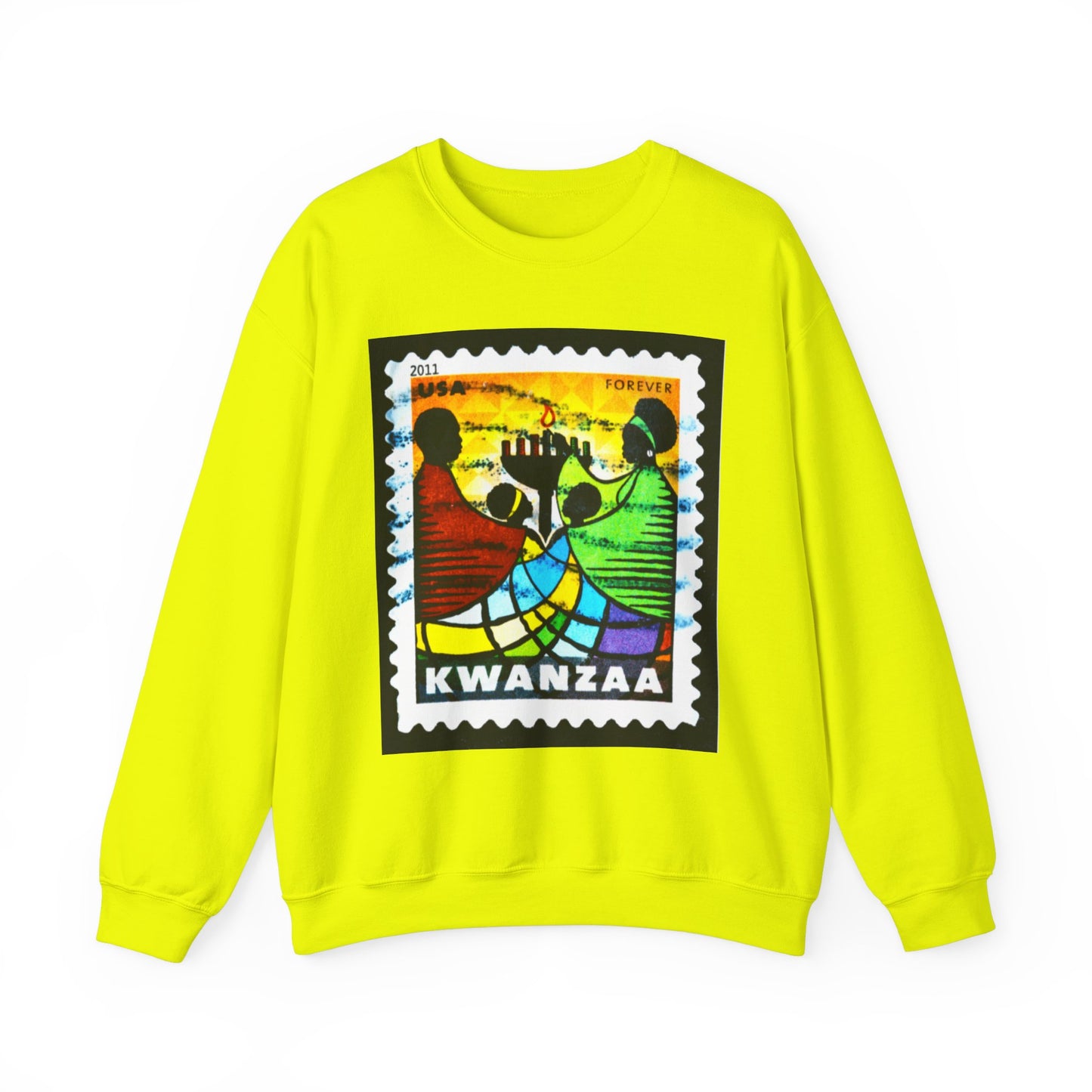 Kwanzaa Forever Stamp, Unisex Heavy Blend™ Crewneck Sweatshirt