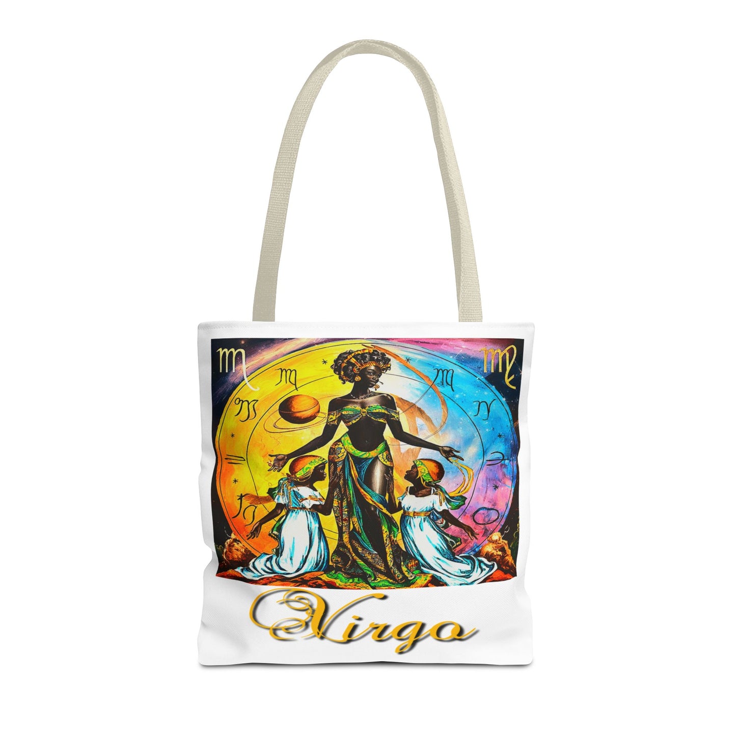 Virgo White Tote Bag, 3 Sizes