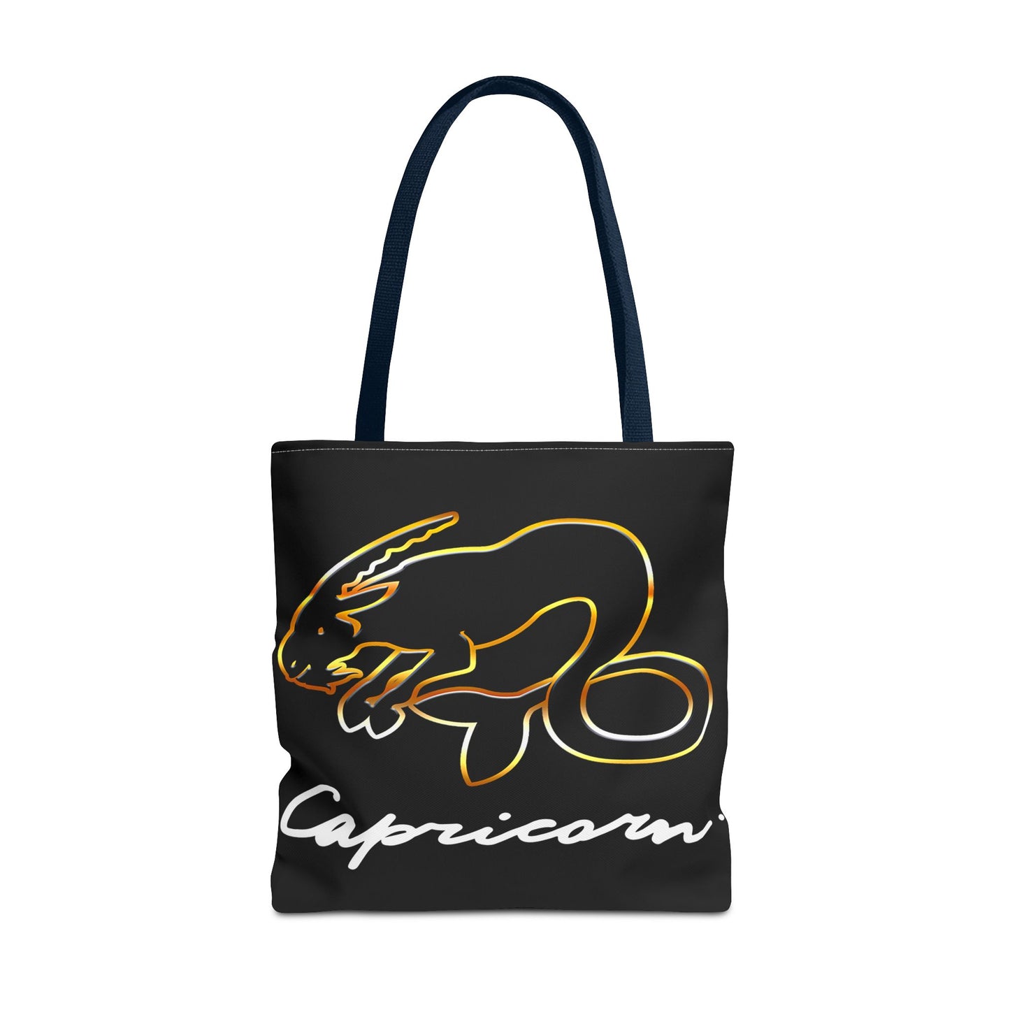 Capricorn Goat Black Tote Bag, 3 Sizes