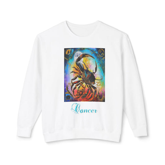 Cancer, Unisex Lightweight Crewneck Sweatshirt