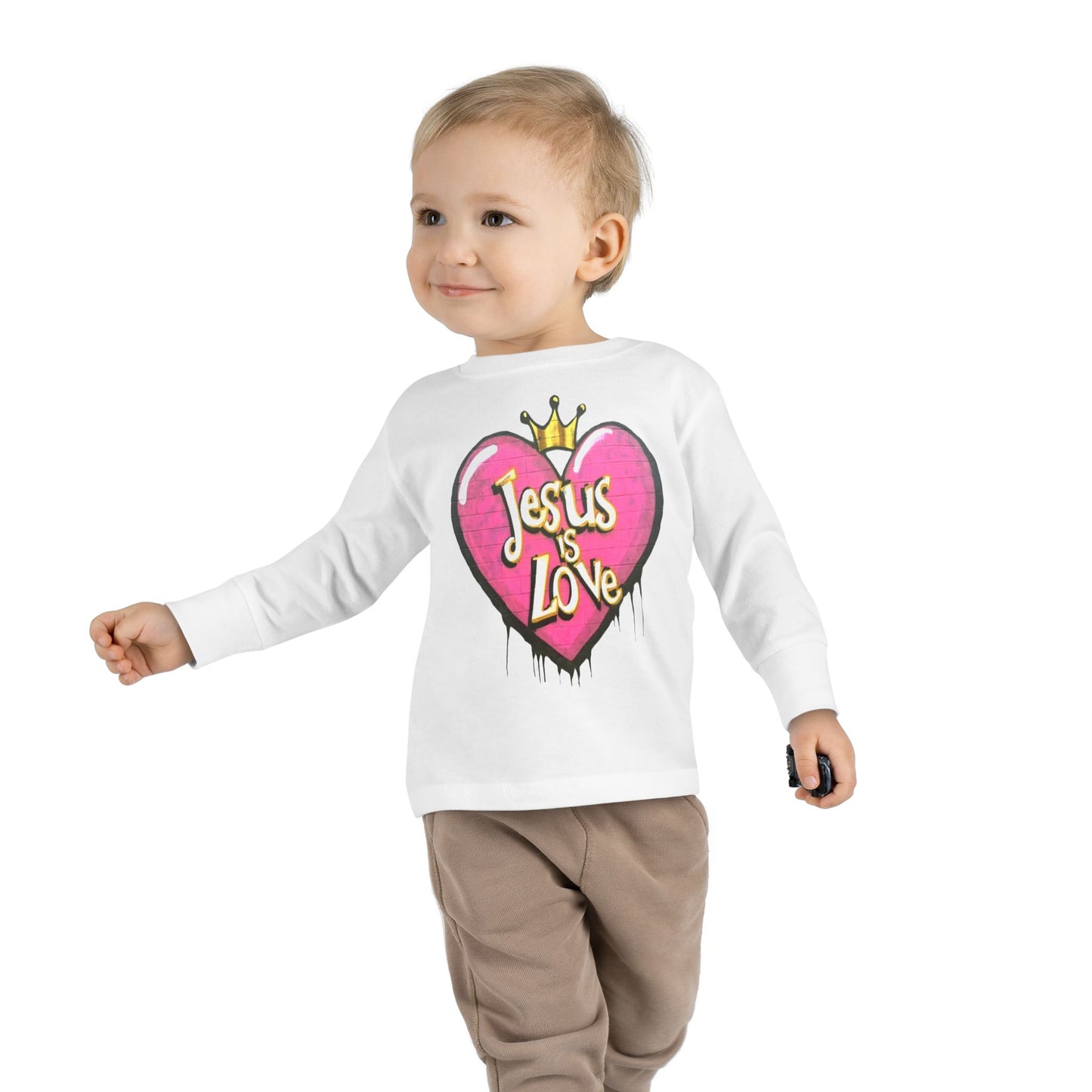 Jesus is Love, Toddler Long Sleeve Tee