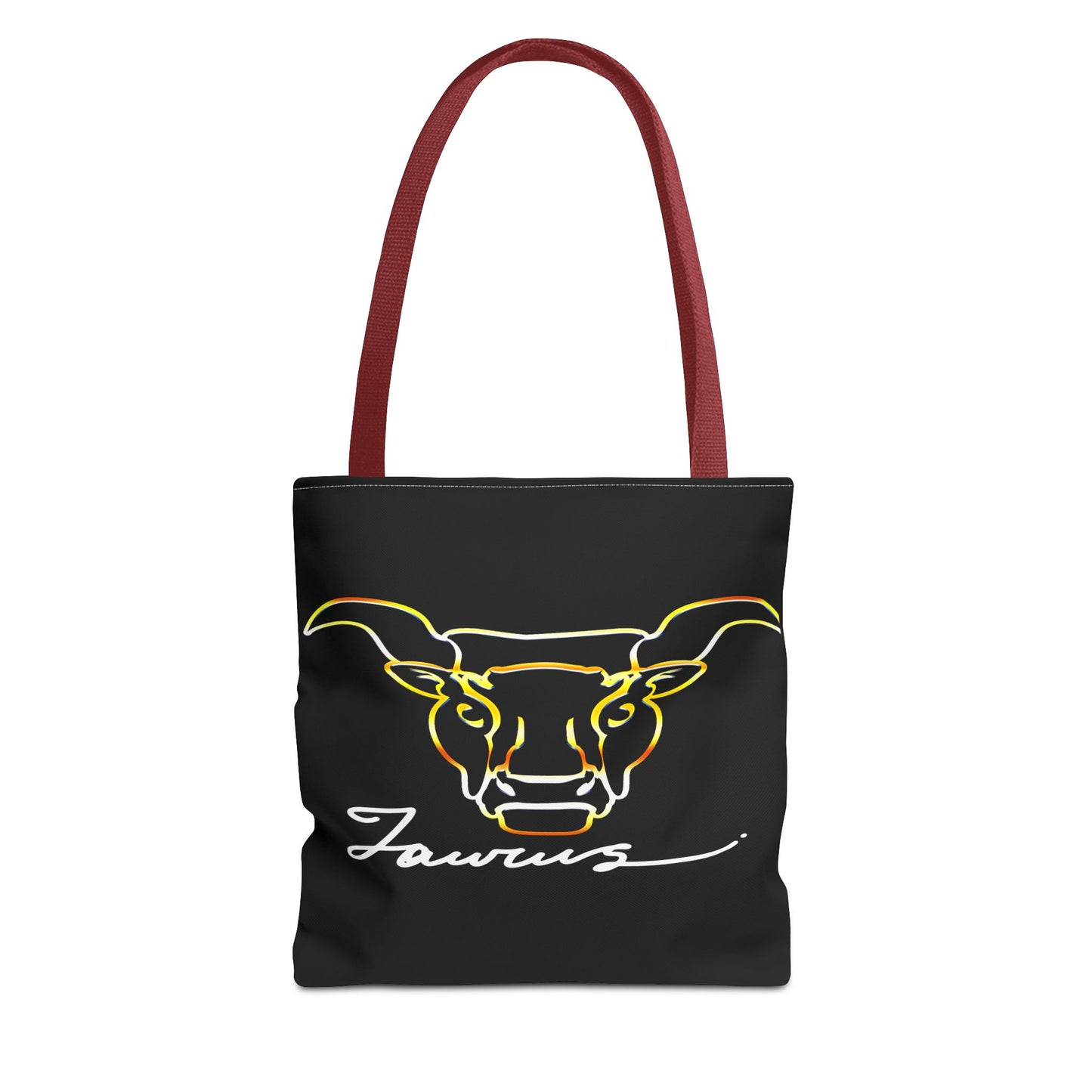 Taurus Bull Black Tote Bag, 3 Sizes