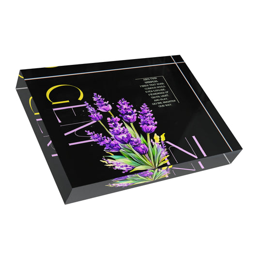 Gemini Lavender, Photo Block (Black)