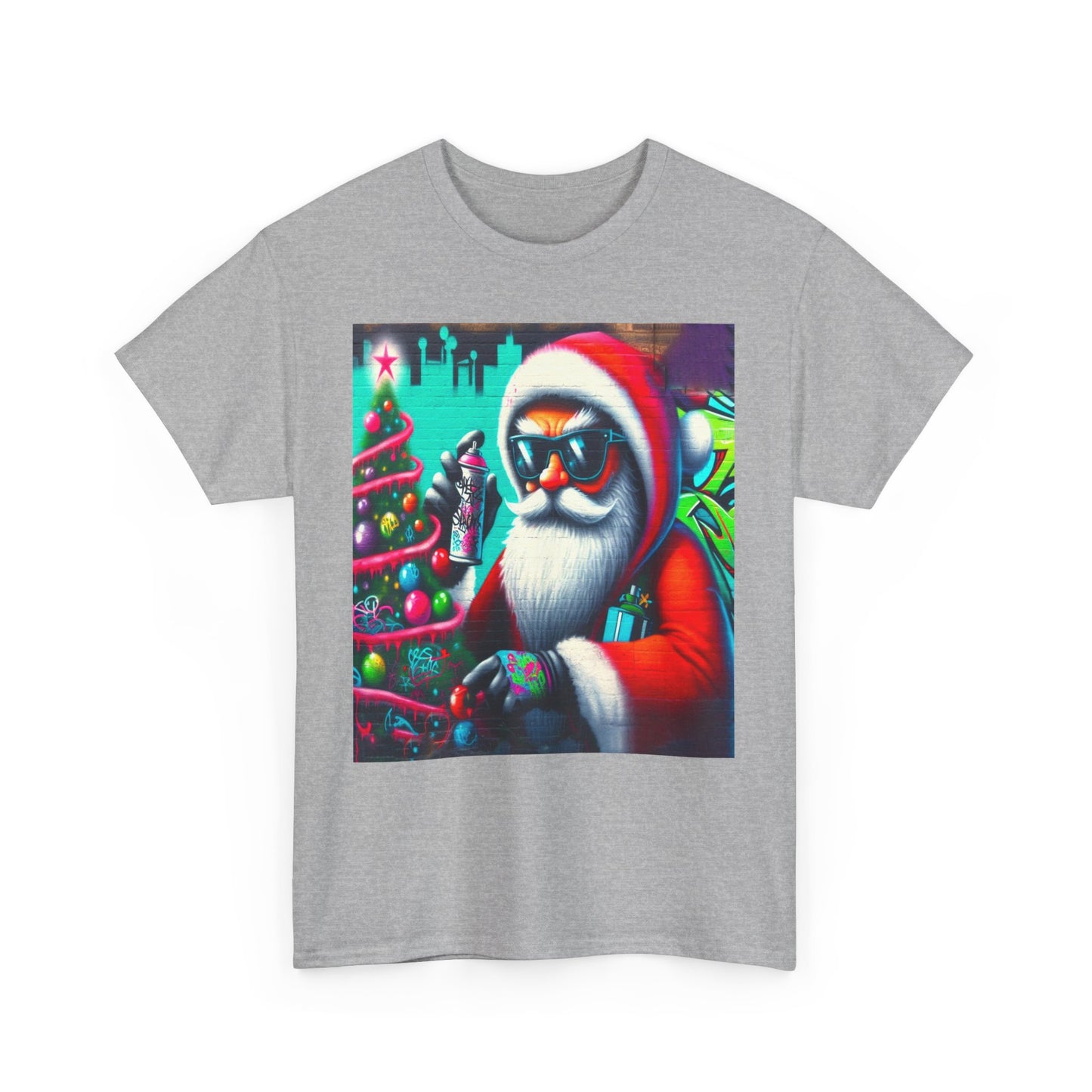 Graffiti Santa II, Unisex Heavy Cotton Tee