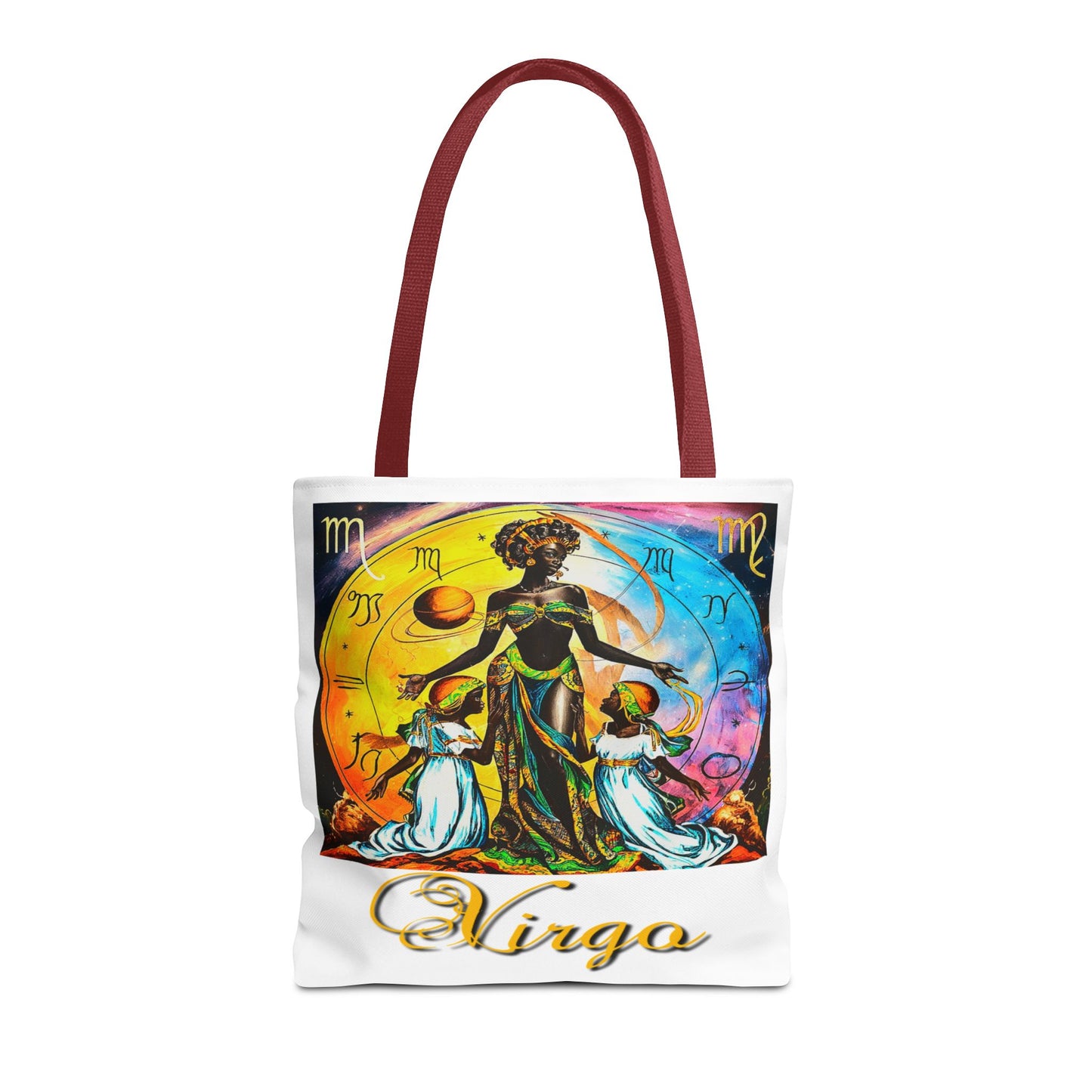 Virgo White Tote Bag, 3 Sizes