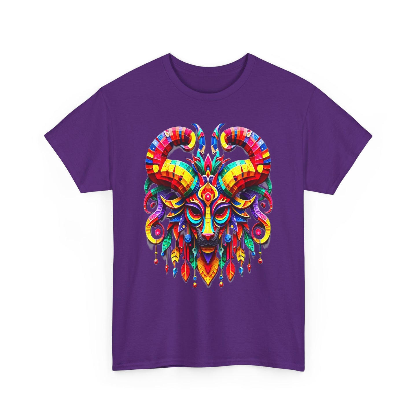 Aries Mask, Unisex Heavy Cotton Tee