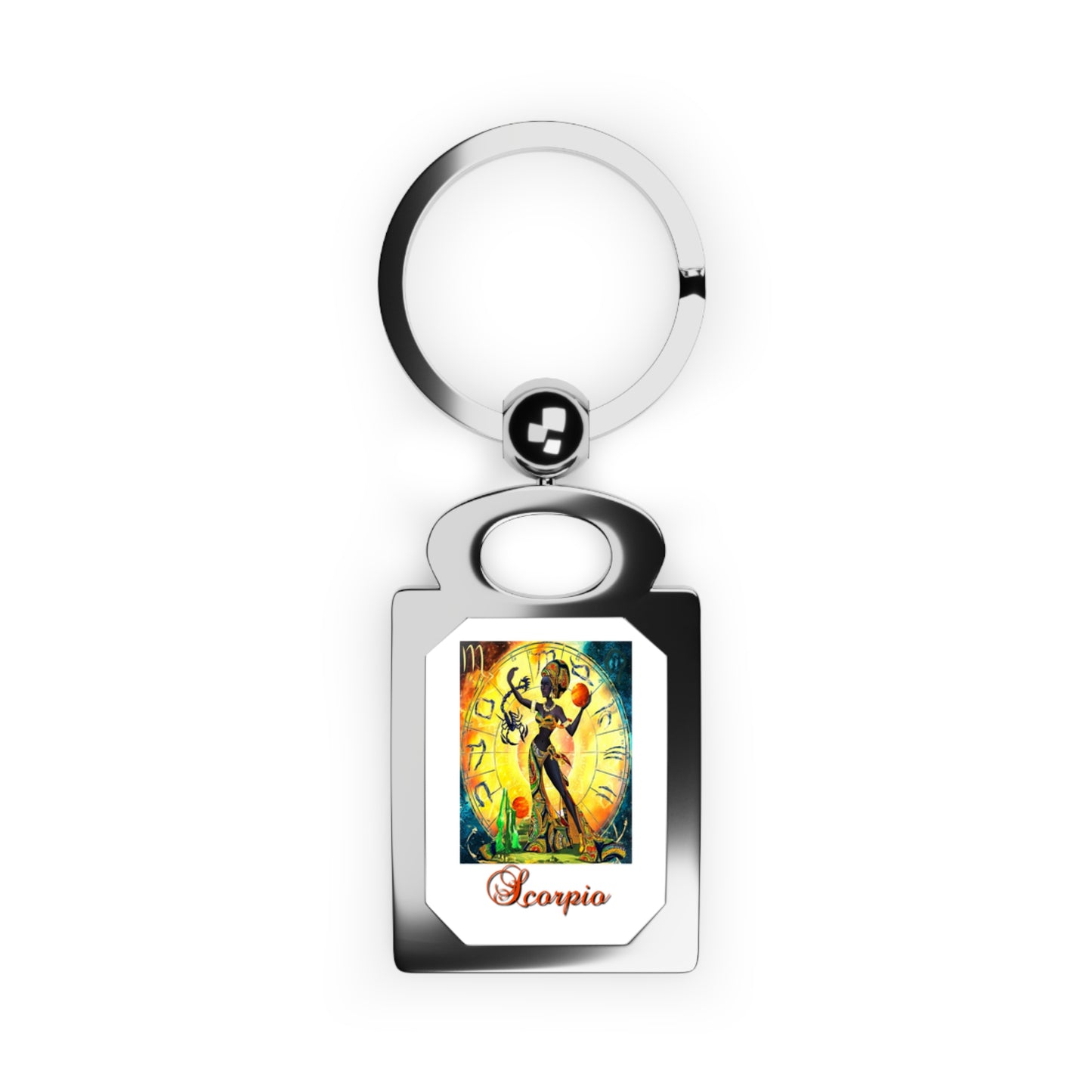 Scorpio, Rectangle Photo Keyring