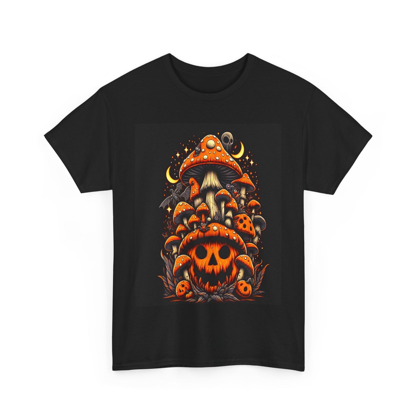 Halloween Mushrooms I, Unisex Heavy Cotton Tee