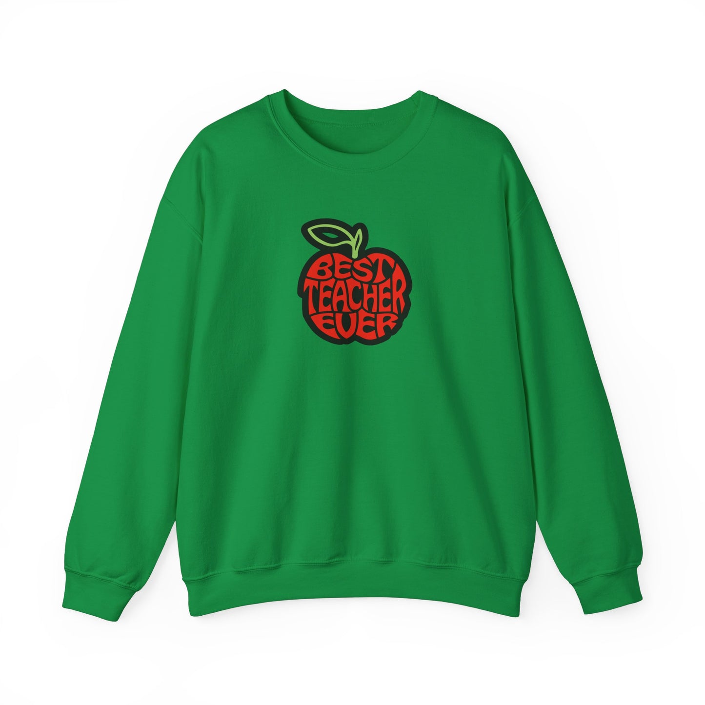 Best Teacher Ever (Red Apple) Unisex Heavy Blend™ Crewneck Sweatshirt