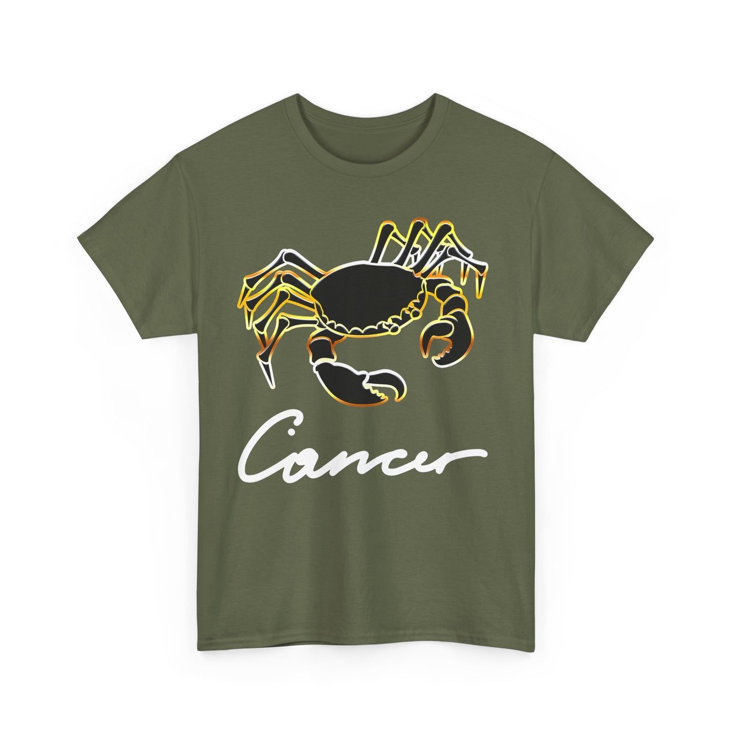 Cancer Crab, Unisex Heavy Cotton Tee