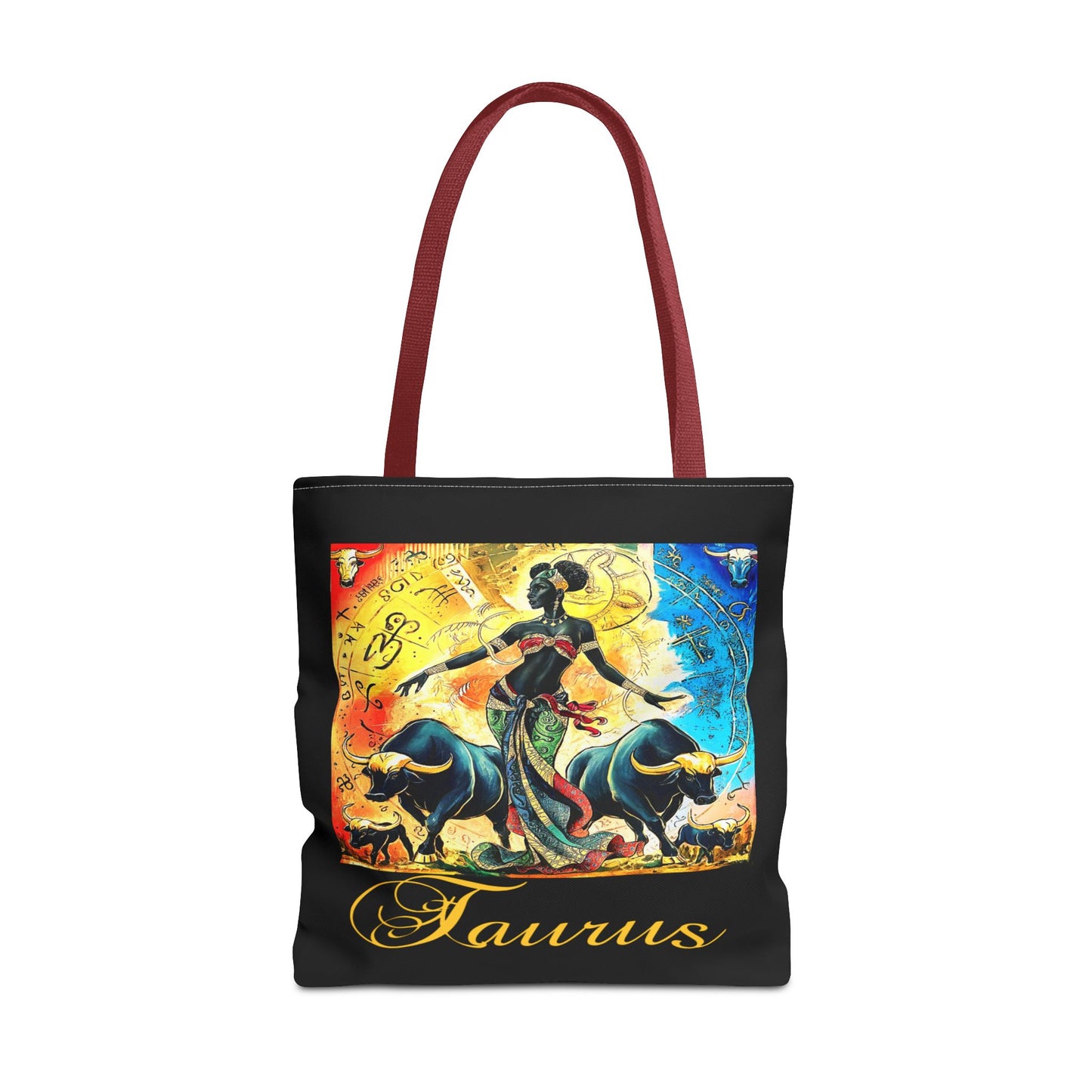 Taurus Black Tote Bag, 3 Sizes