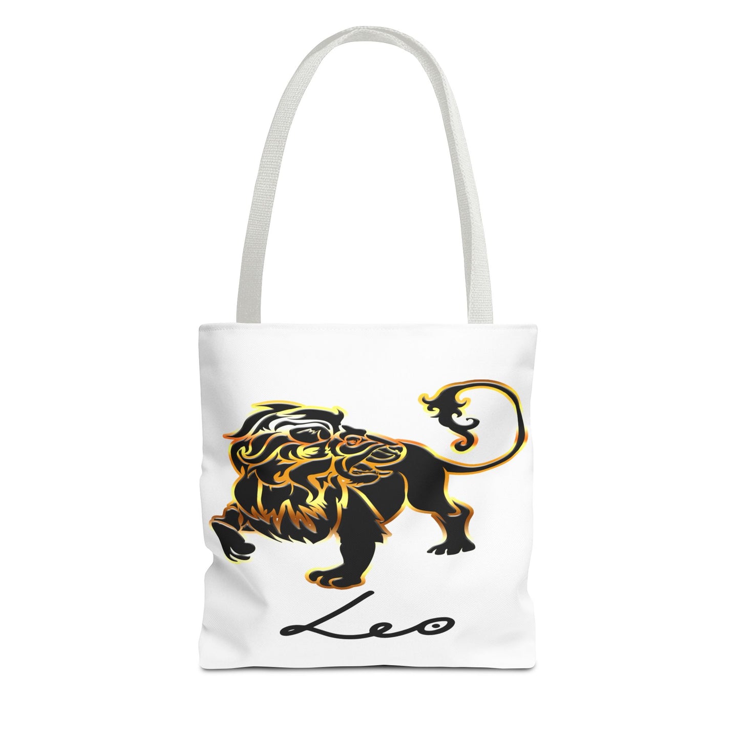 Leo Lion White Tote Bag, 3 Sizes