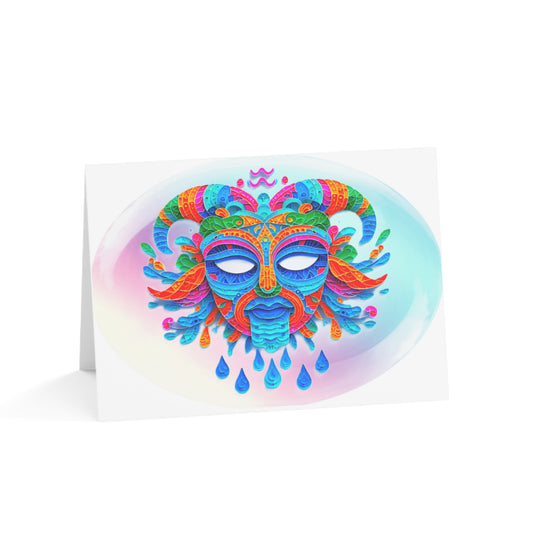 Aquarius Water Bearer, Birthday Cards (1, 10, 30, and 50pcs)