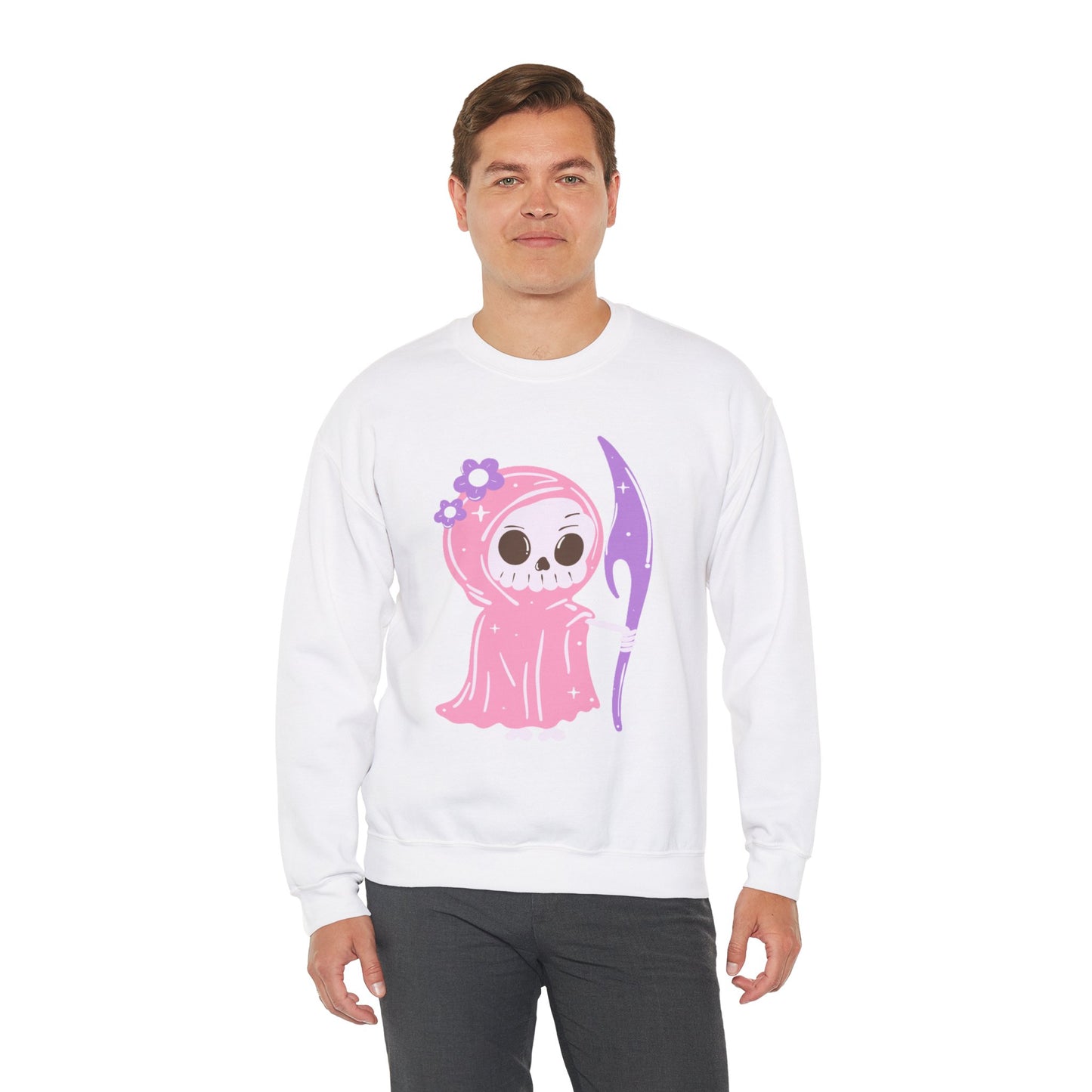 Pink Reaper, Unisex Heavy Blend™ Crewneck Sweatshirt