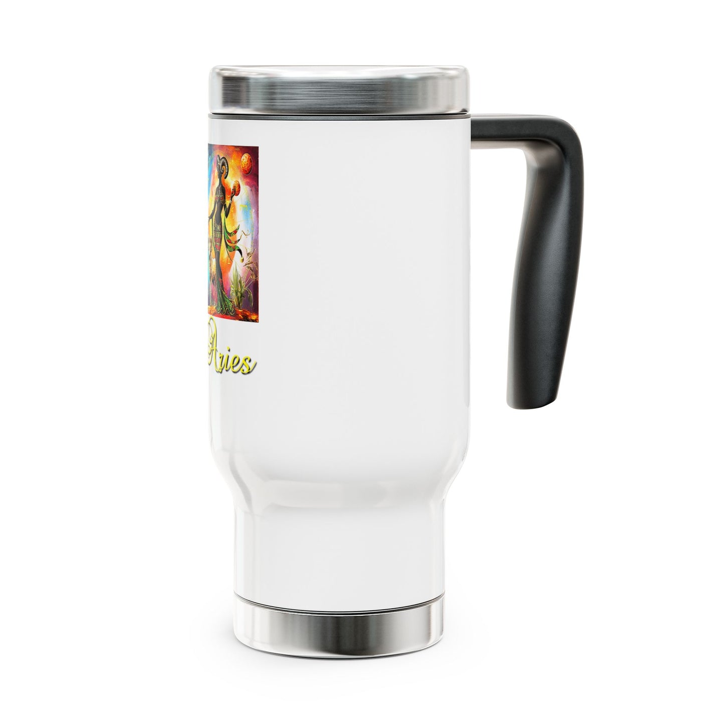 Aries, Stainless Steel Travel Mug with Handle, 14oz