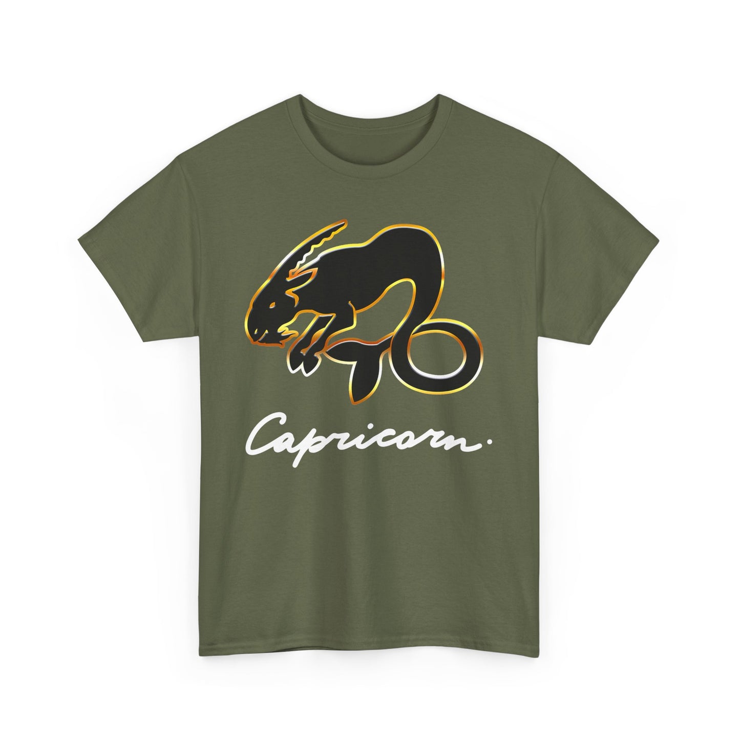 Capricorn Goat, Unisex Heavy Cotton Tee