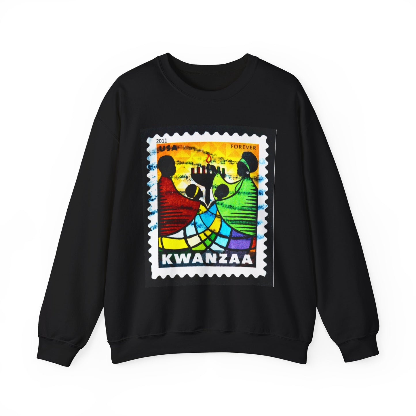 Kwanzaa Forever Stamp, Unisex Heavy Blend™ Crewneck Sweatshirt