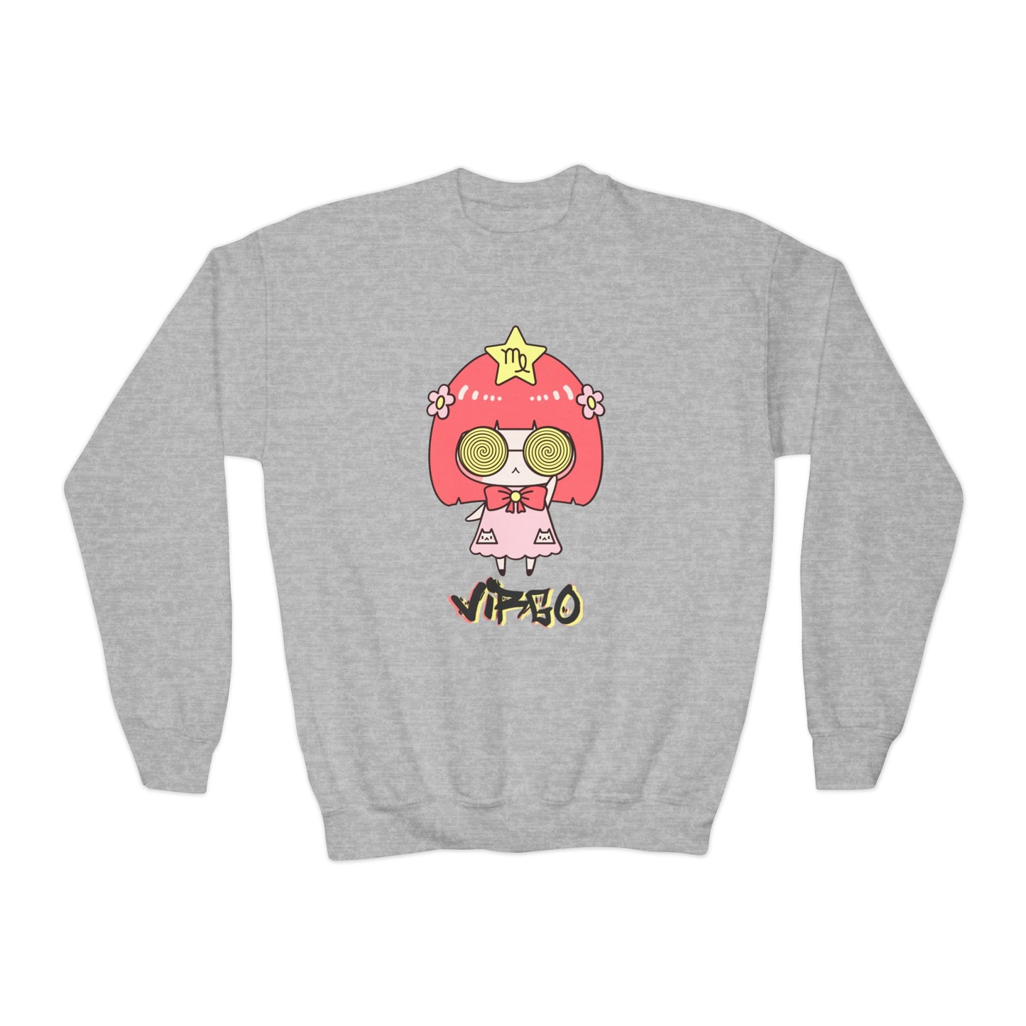 Virgo Vertigo, Youth Crewneck Sweatshirt