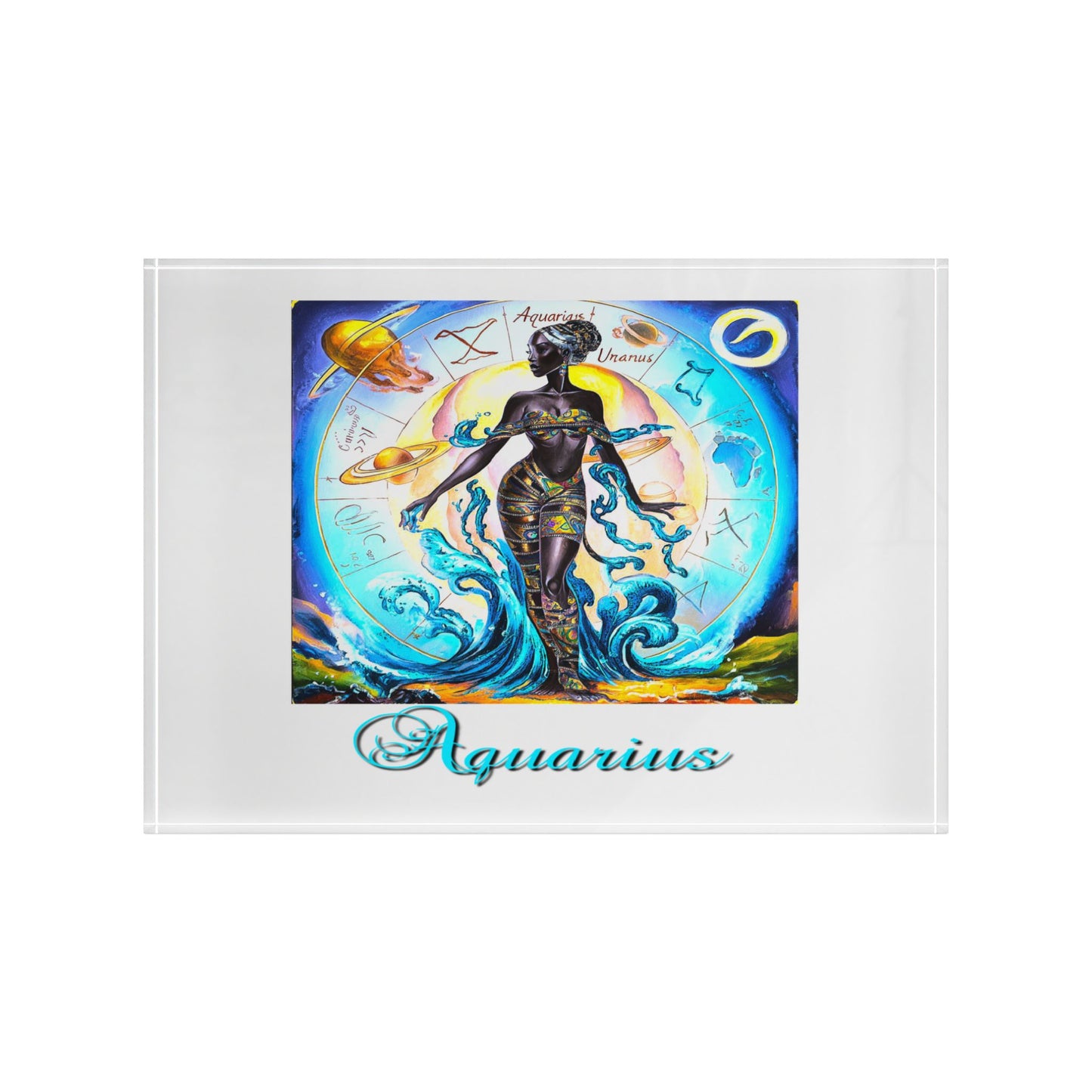 Aquarius, Photo Block (White)