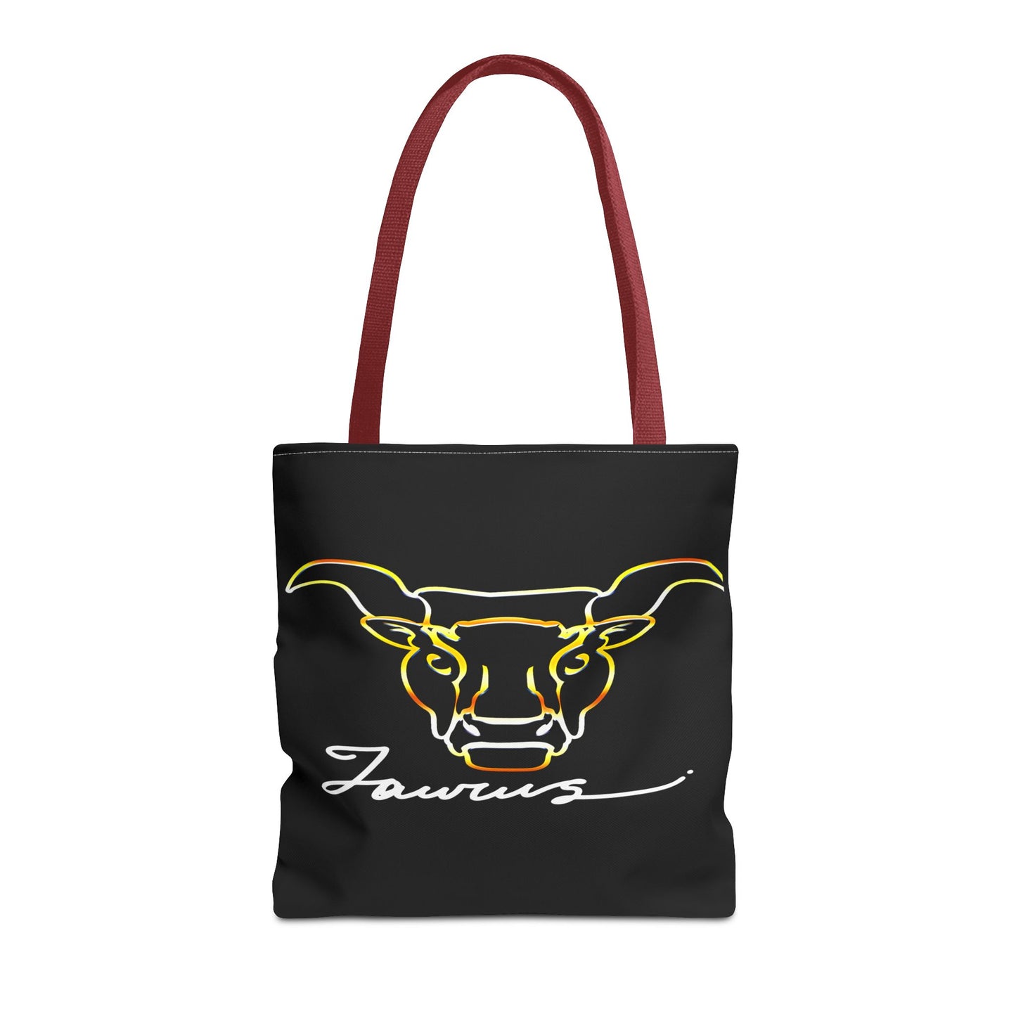 Taurus Bull Black Tote Bag, 3 Sizes