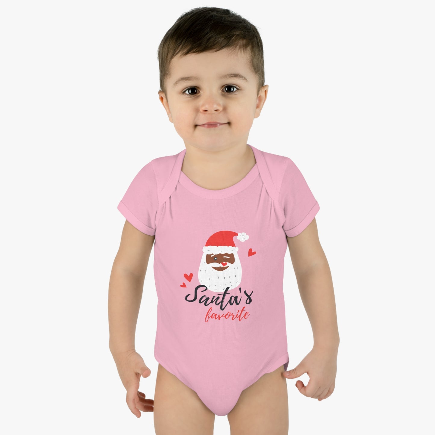 Santa's Favorite, Infant Baby Rib Bodysuit