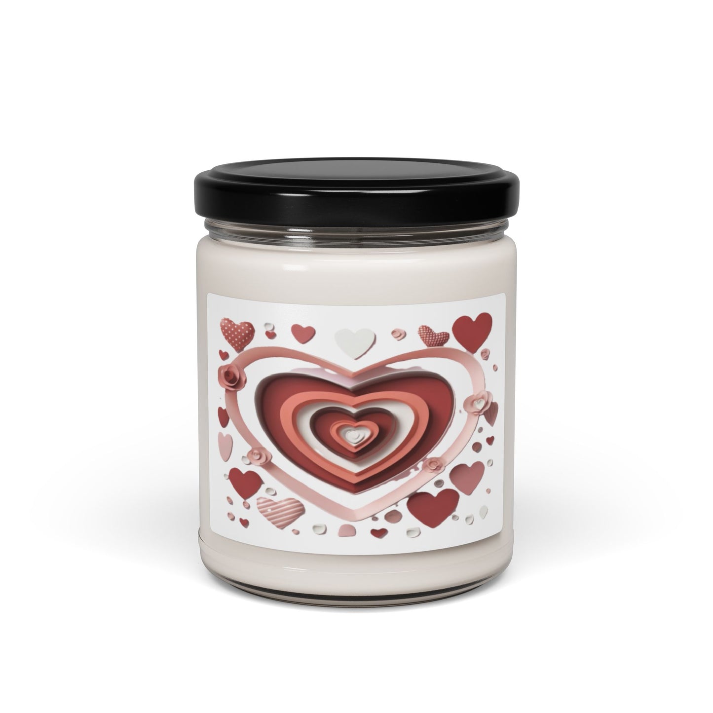 3D Love Hearts Soy Candle, 10 Scents