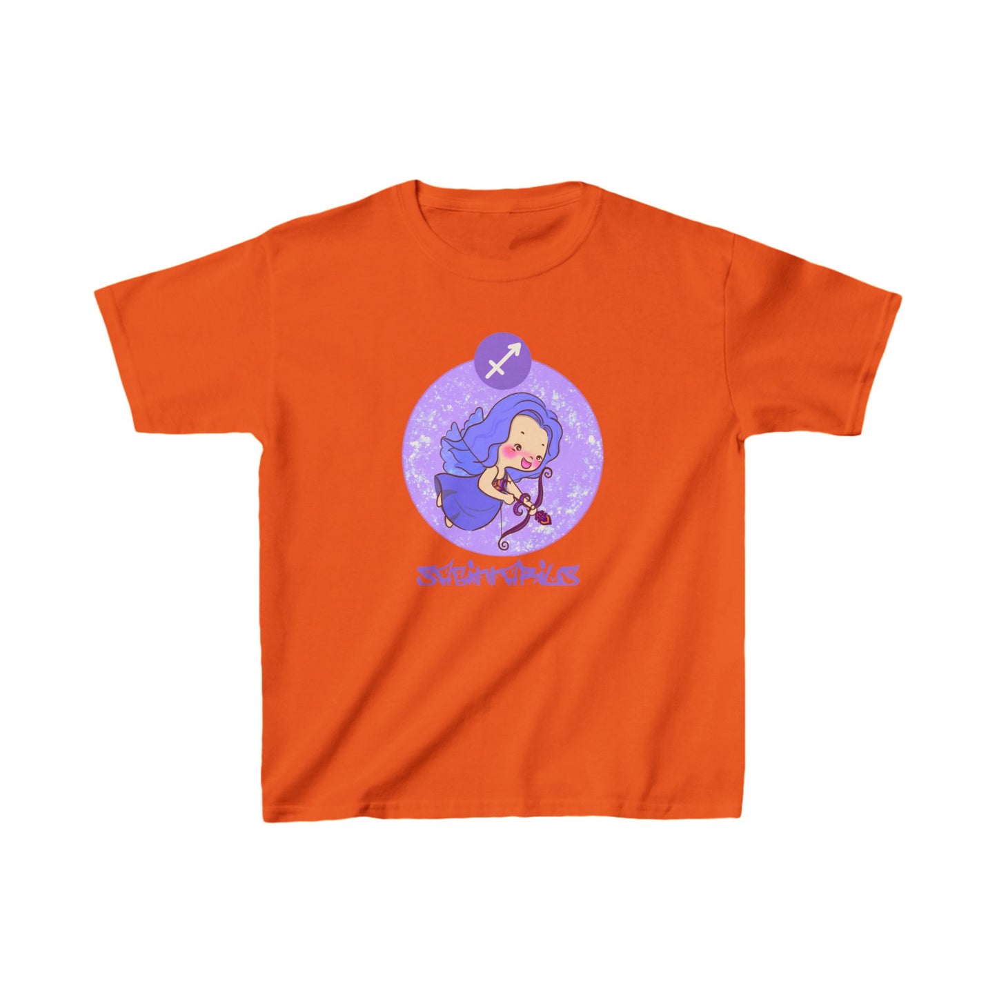 Sagittarius Chibi Archer, Kids Heavy Cotton™ Tee