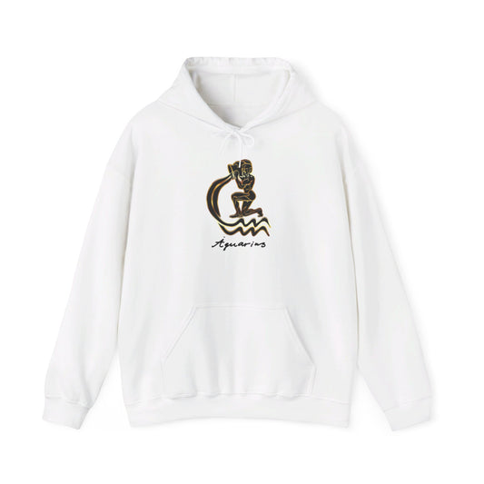 Aquarius Water Bearer, Unisex Heavy Blend™ Hooded Sweatshirt