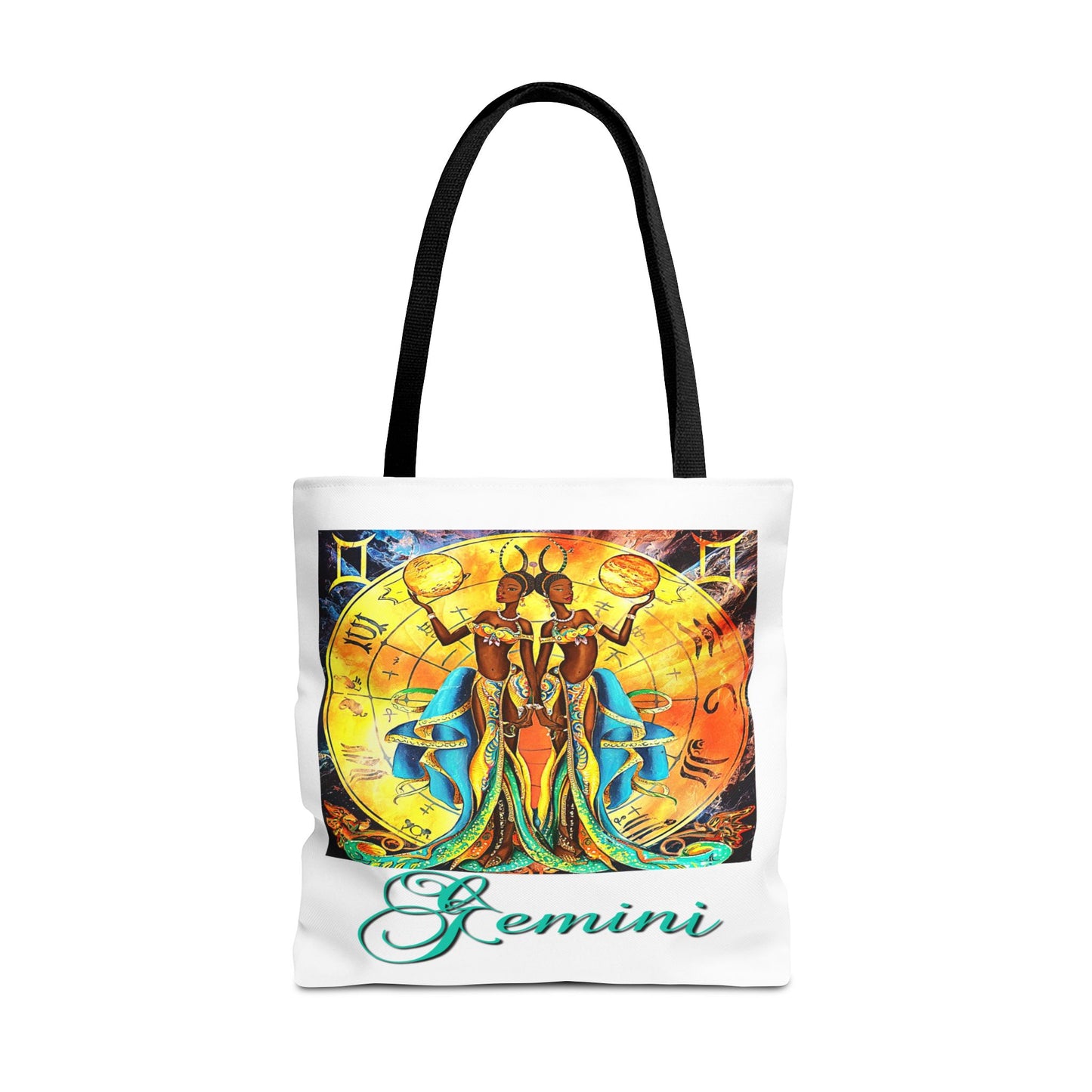 Gemini II White Tote Bag, 3 Sizes