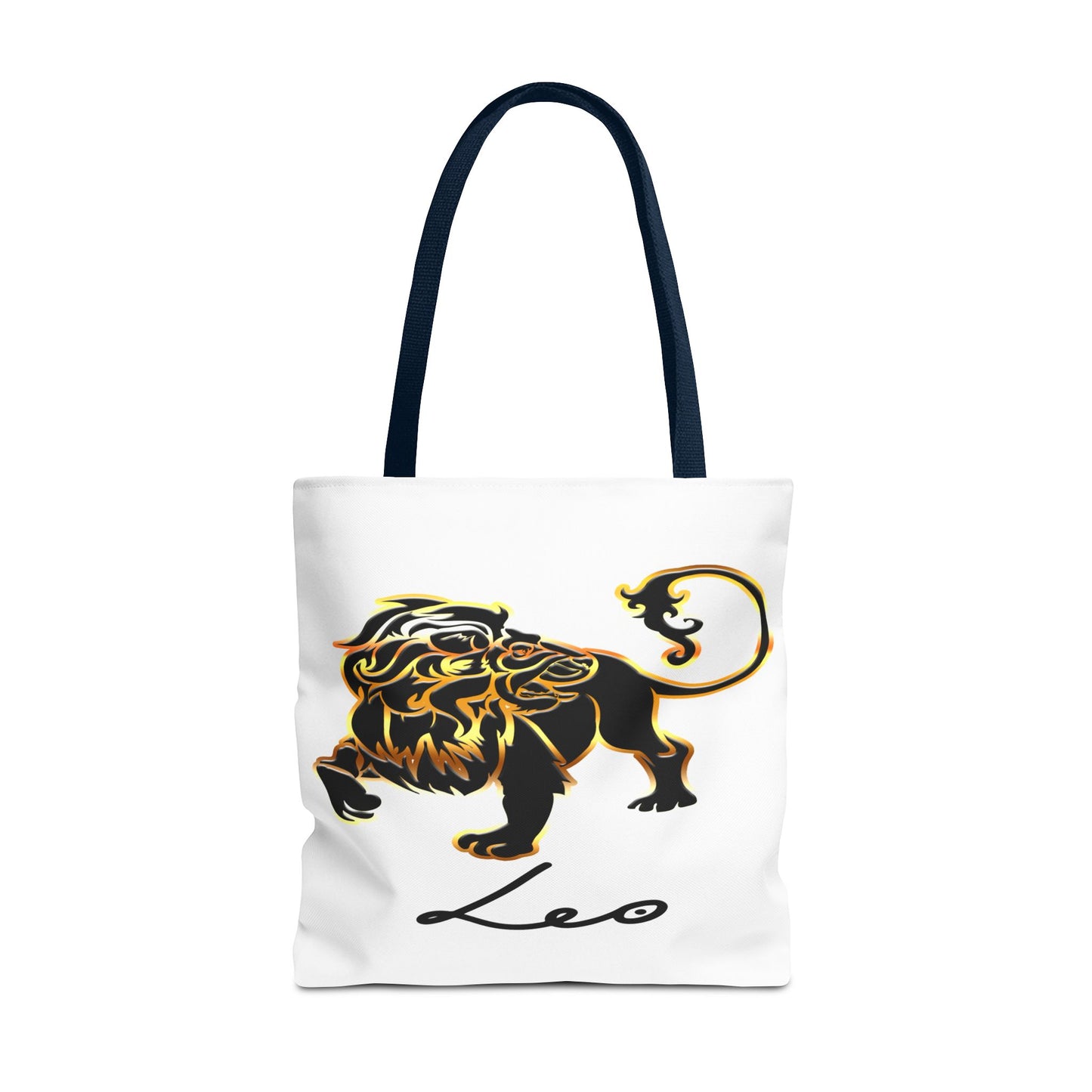 Leo Lion White Tote Bag, 3 Sizes