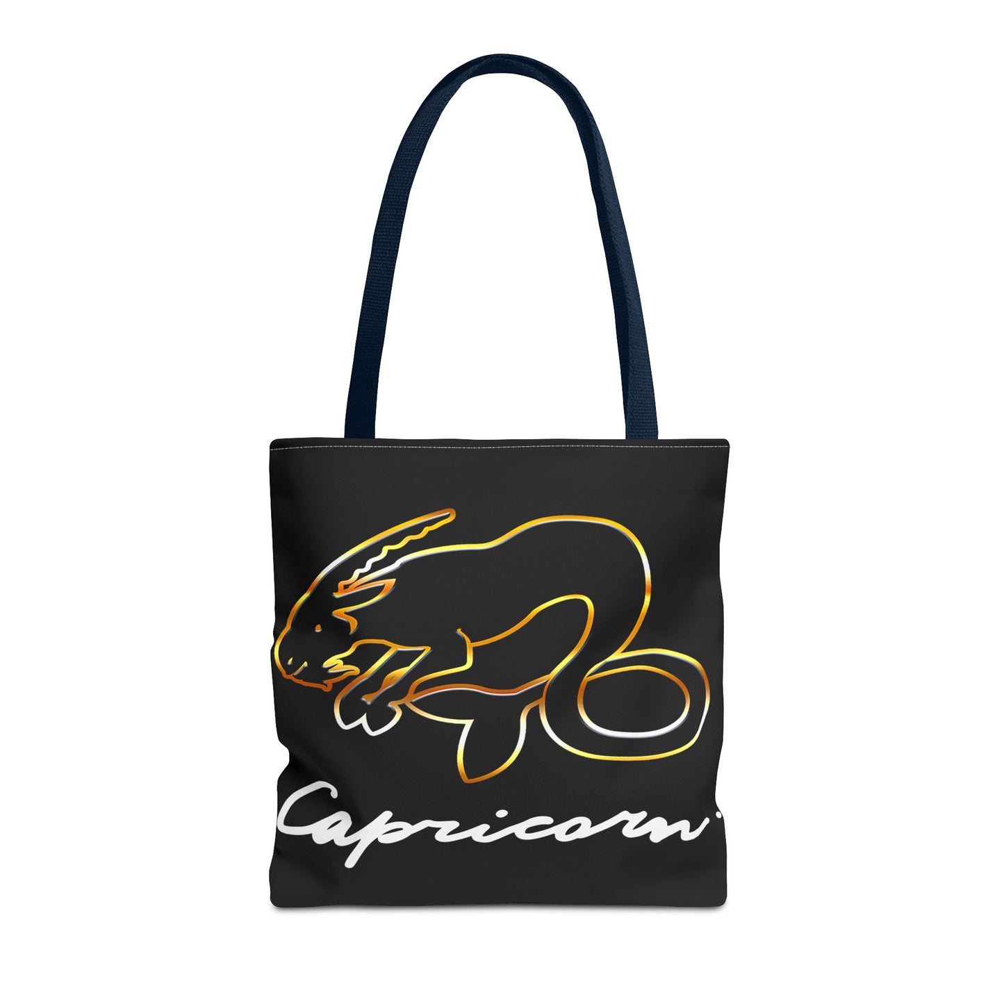 Capricorn Goat Black Tote Bag, 3 Sizes