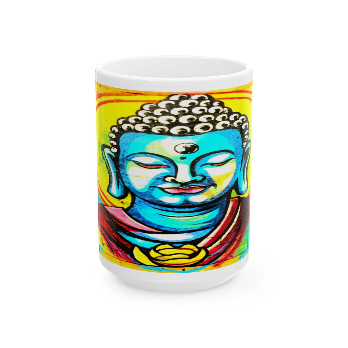 Buddha Ceramic Mug, (11oz, 15oz)