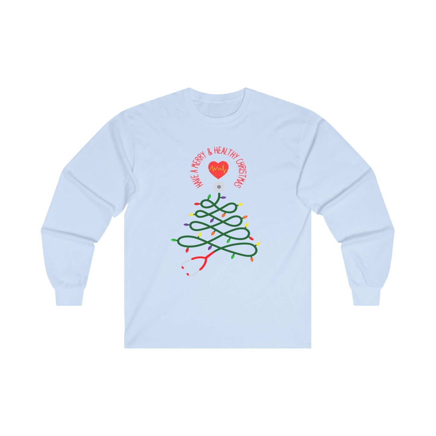 Have a Merry & Healthy Christmas, Unisex Ultra Cotton Long Sleeve Tee