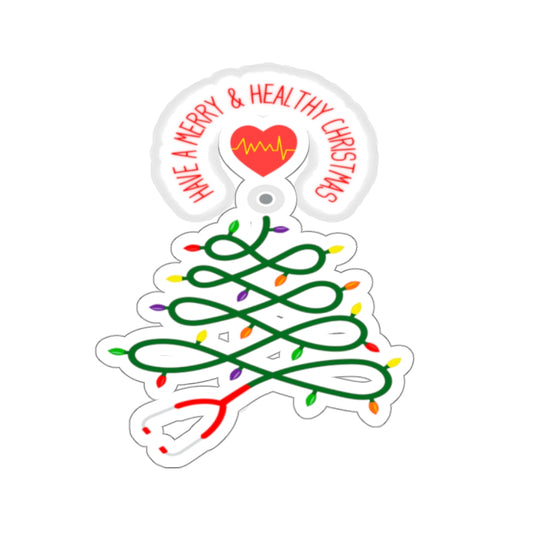 Have a Merry & Healthy Christmas, Kiss-Cut Stickers