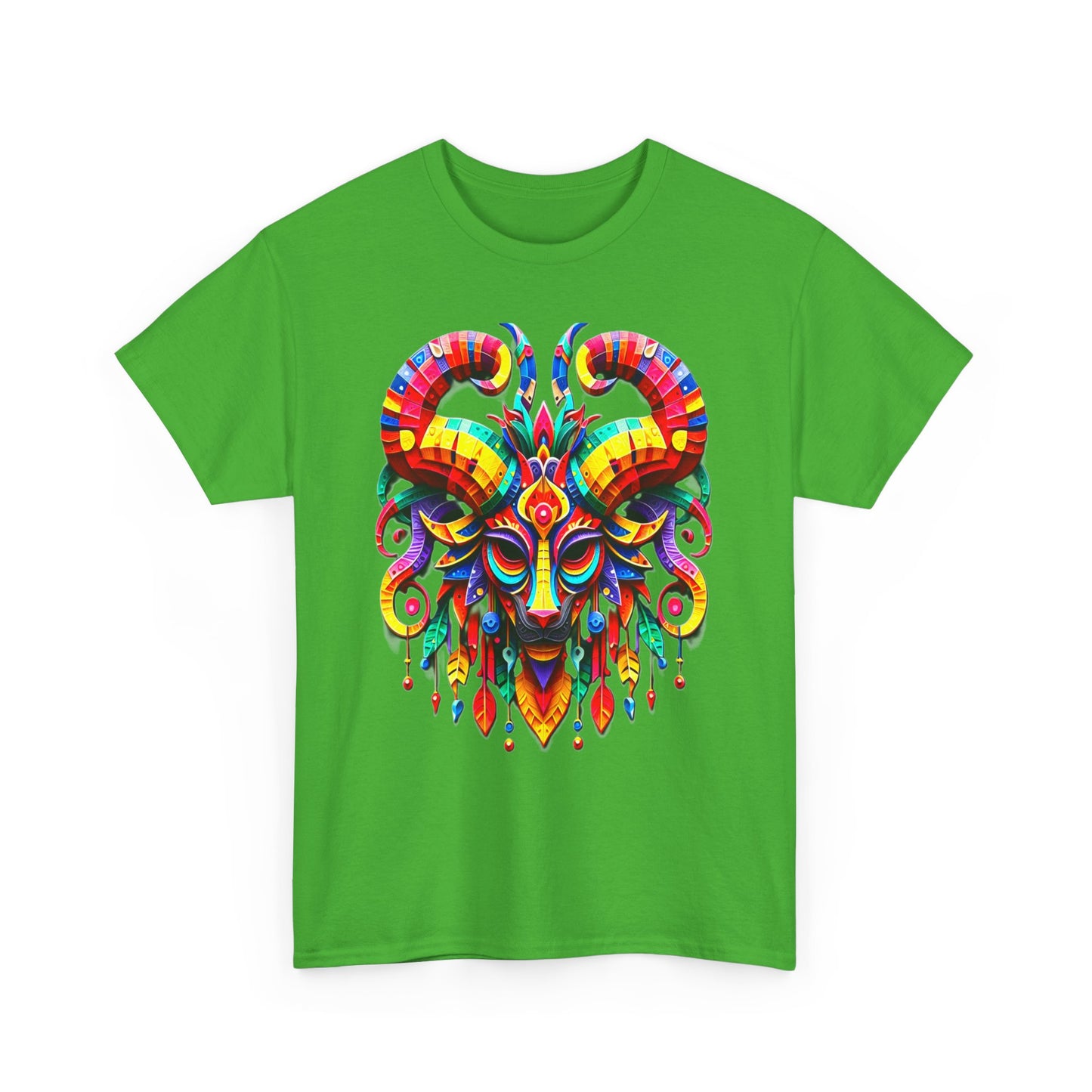 Aries Mask, Unisex Heavy Cotton Tee