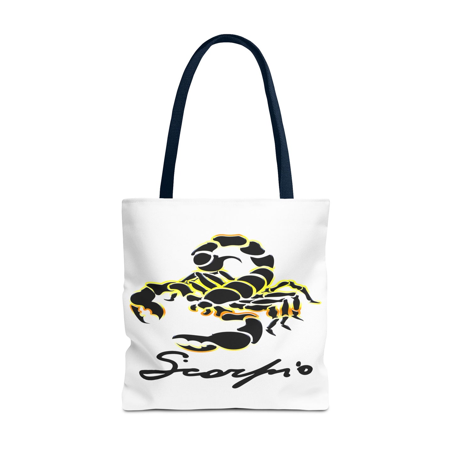 Scorpio Scorpion White Tote Bag, 3 Sizes