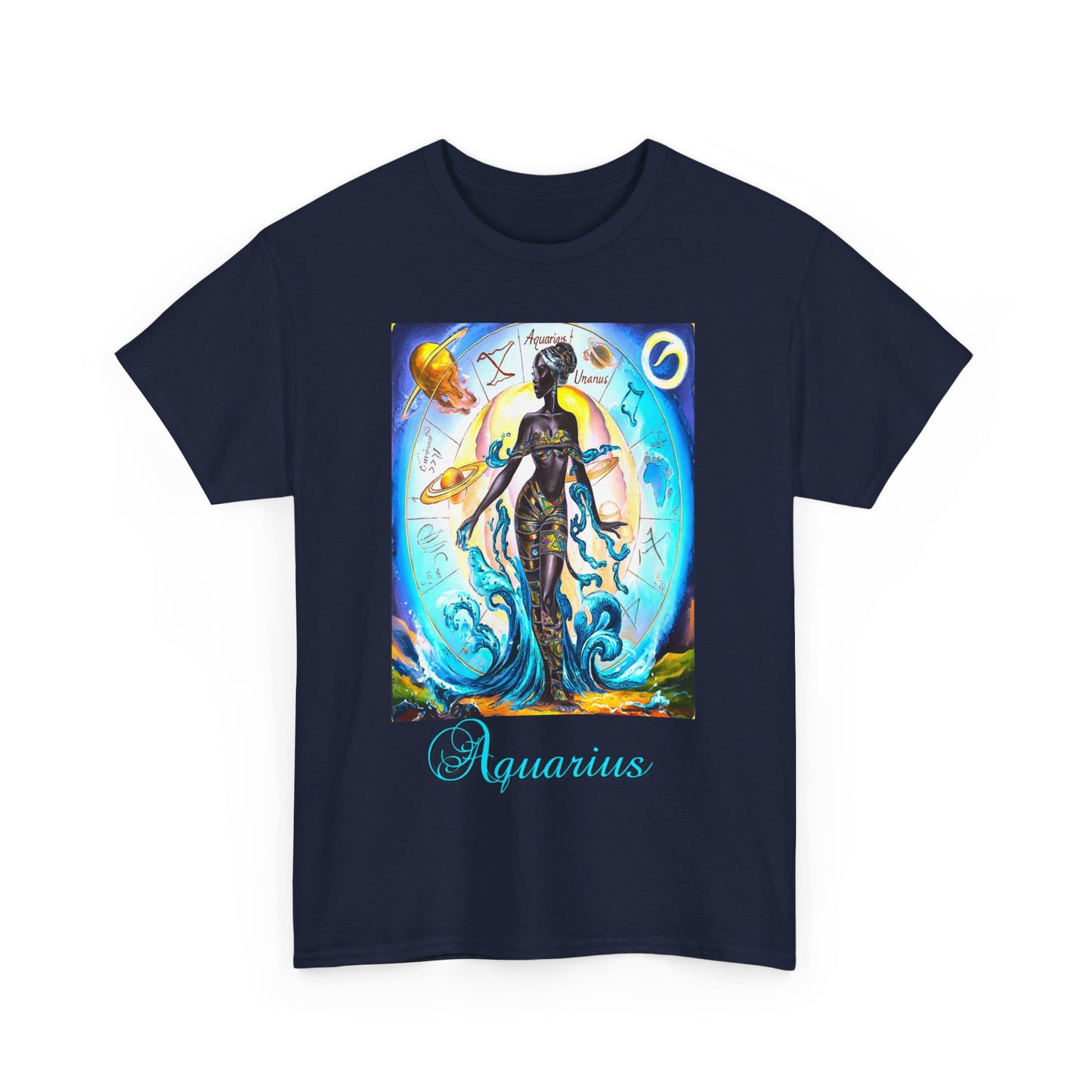 Aquarius, Unisex Heavy Cotton Tee