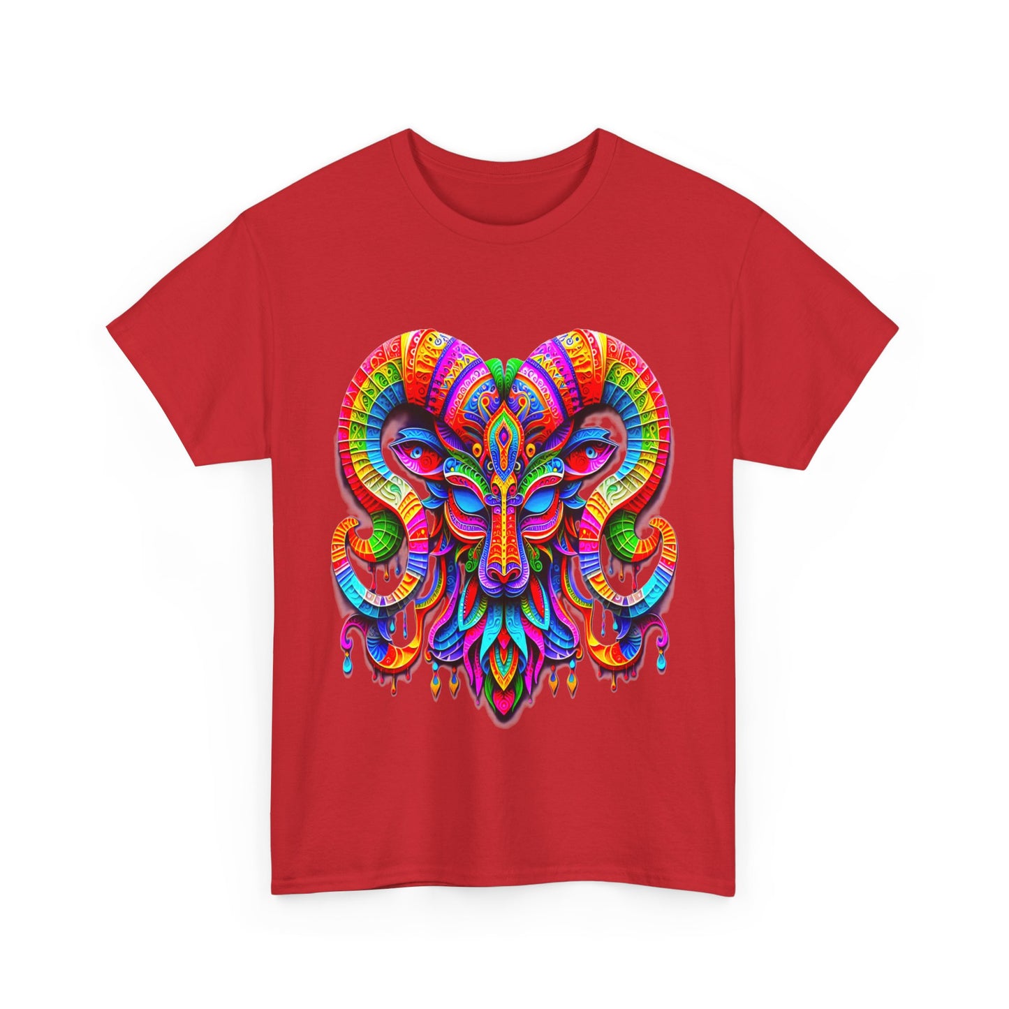 Capricorn Mask, Unisex Heavy Cotton Tee