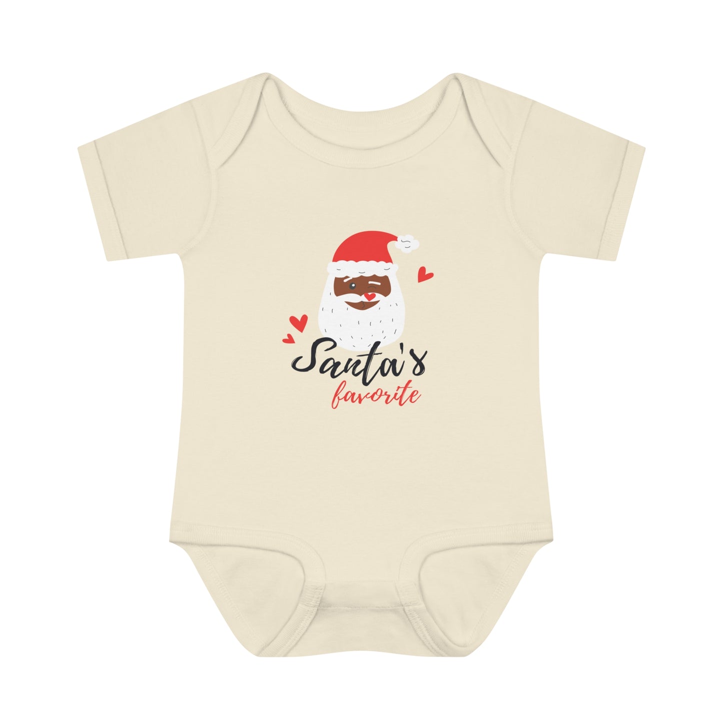 Santa's Favorite, Infant Baby Rib Bodysuit