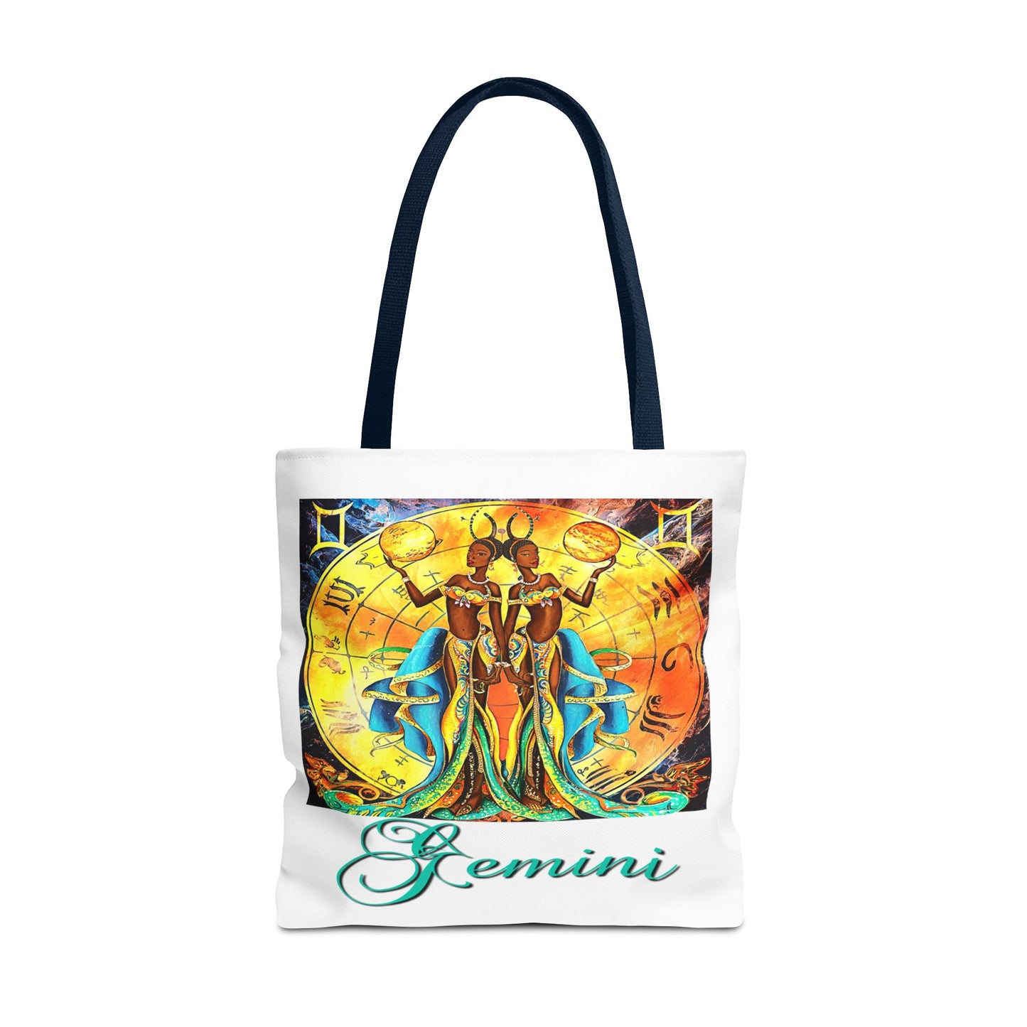 Gemini II White Tote Bag, 3 Sizes