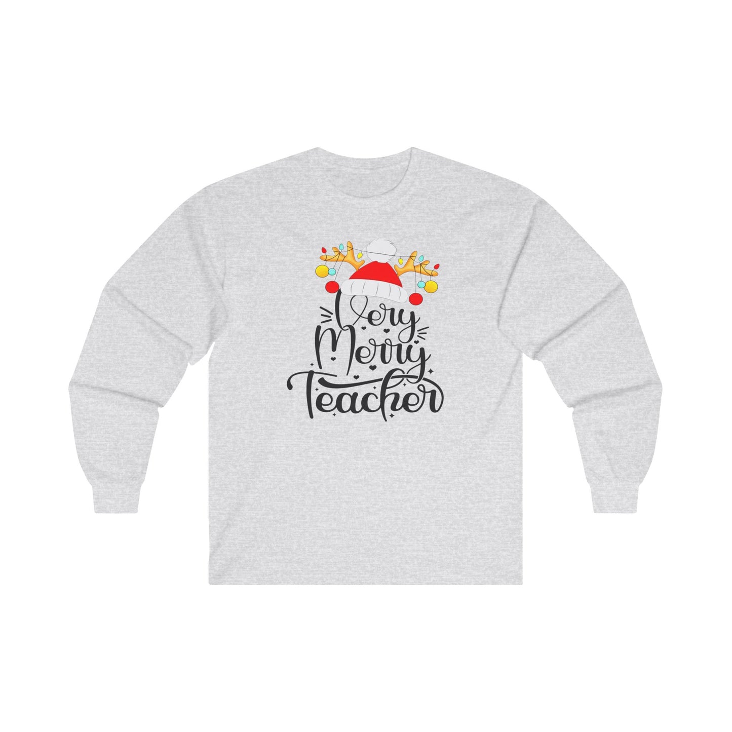 Very Merry Teacher, Unisex Ultra Cotton Long Sleeve Tee