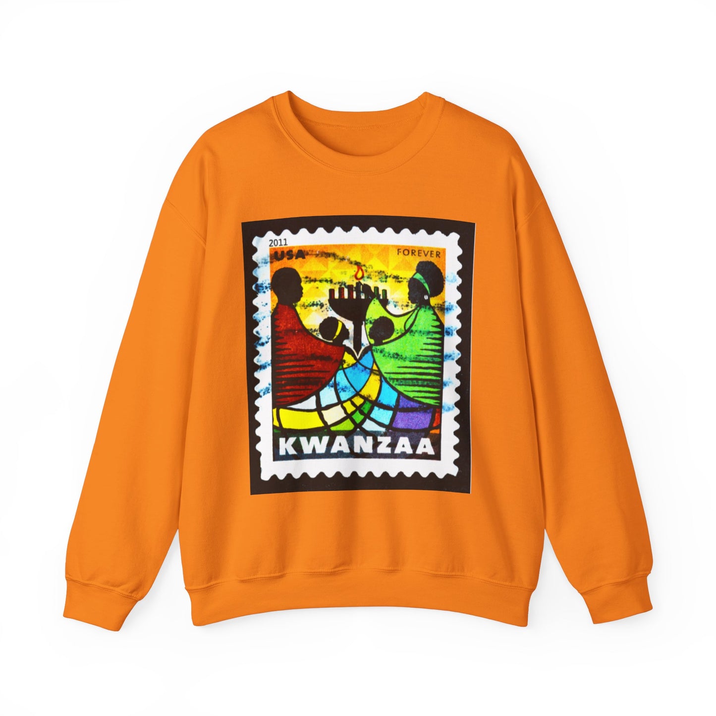 Kwanzaa Forever Stamp, Unisex Heavy Blend™ Crewneck Sweatshirt